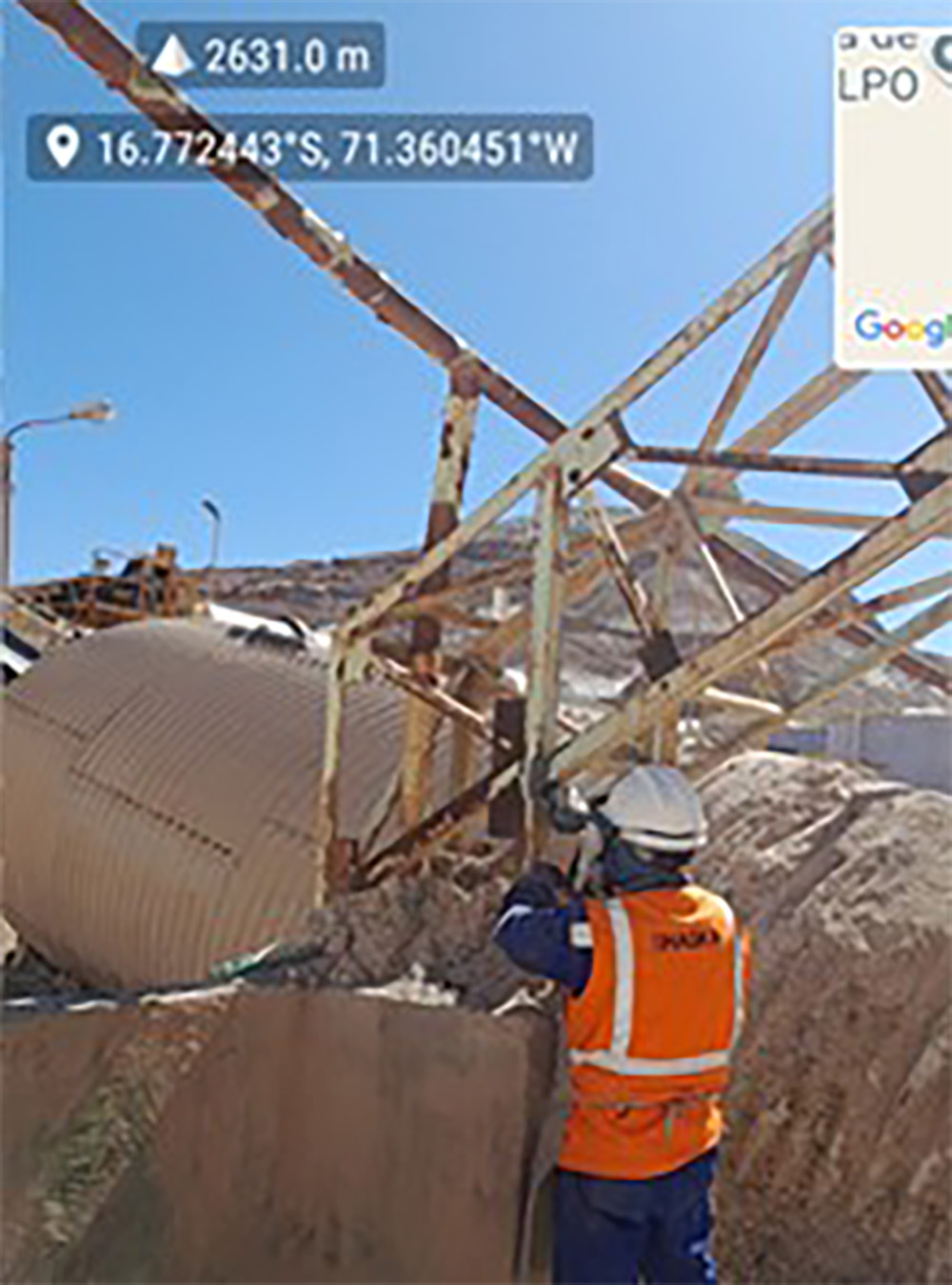 Evaluación Estructural y Ensayos en Acero – Planta de Procesos, Unidad Minera Chapi