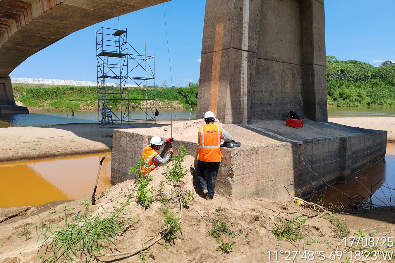 Ensayos No Destructivos y Destructivos en Concreto y Acero – Puentes Inambari, Tahuamanu y Yaverija (Madre de Dios, Perú)