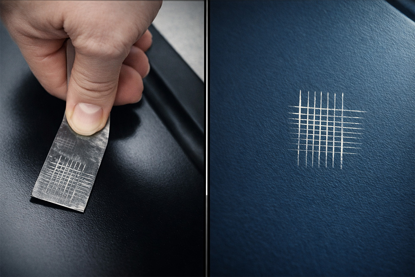 Adherencia de pintura en metal